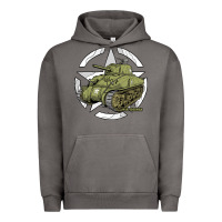 Sherman M4a1 Wwii Army Tank History Vintage Urban Hoodie | Teevron