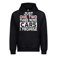 Black Just One More Car I Promise Mechanic Gift Car Lover Garage Urban Hoodie - longCreatives
