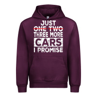 Mauve Wine Just One More Car I Promise Mechanic Gift Car Lover Garage Urban Hoodie - longCreatives