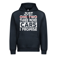 Navy Just One More Car I Promise Mechanic Gift Car Lover Garage Urban Hoodie - longCreatives