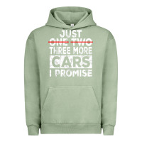 Pigment Oil Green Just One More Car I Promise Mechanic Gift Car Lover Garage Urban Hoodie - longCreatives