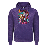 Cloud Purple cosmic cowgirl Vintage Hoodie - OliviaCreatesArt