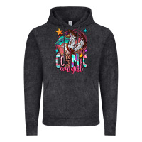 Vintage Black cosmic cowgirl Vintage Hoodie - OliviaCreatesArt
