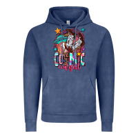 Vintage Denim cosmic cowgirl Vintage Hoodie - OliviaCreatesArt
