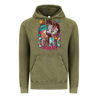 Vintage Olive cosmic cowgirl Vintage Hoodie - OliviaCreatesArt
