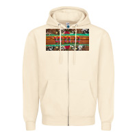 Sandshell western wild and floral leopard  cowhide licanse plate Zipper Hoodie - Artiststas