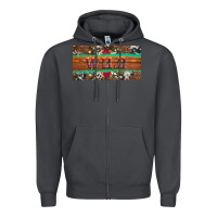 Smoke western wild and floral leopard  cowhide licanse plate Zipper Hoodie - Artiststas