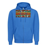 True Royal western wild and floral leopard  cowhide licanse plate Zipper Hoodie - Artiststas