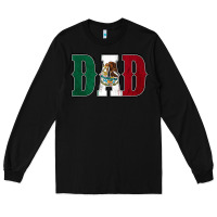 Black Mexican Flag Dad Long Sleeve Tee - Jasminsmagicworld