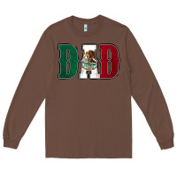Chestnut Mexican Flag Dad Long Sleeve Tee - Jasminsmagicworld