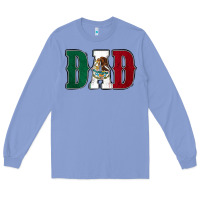 Colony Blue Mexican Flag Dad Long Sleeve Tee - Jasminsmagicworld