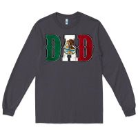 Smoke Mexican Flag Dad Long Sleeve Tee - Jasminsmagicworld