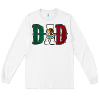 White Mexican Flag Dad Long Sleeve Tee - Jasminsmagicworld