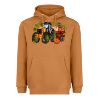 Meerkat fall tractor with pumpkin Heavyweight Hoodie - AdoDesignShop