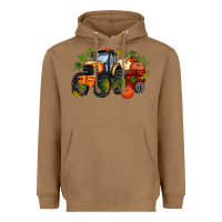 Toasted Coconut fall tractor with pumpkin Heavyweight Hoodie - AdoDesignShop