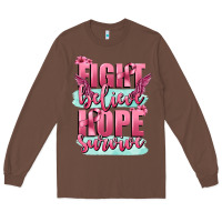 Chestnut fight believe hope survive cancer awareness Long Sleeve Tee - FaDigitalArtStudio