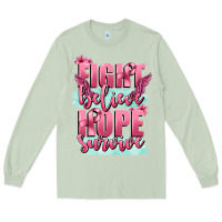 Matcha fight believe hope survive cancer awareness Long Sleeve Tee - FaDigitalArtStudio