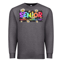 Charcoal Heather senior twenty twenty four Premium Sweatshirt - AdoDesignShop
