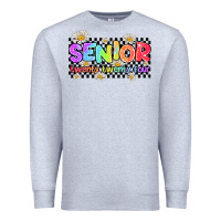 Heather Grey senior twenty twenty four Premium Sweatshirt - AdoDesignShop
