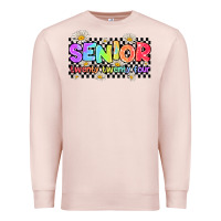 Pale Pink senior twenty twenty four Premium Sweatshirt - AdoDesignShop