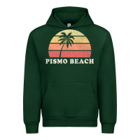 Forest Green Pismo Beach CA Vintage 70s Retro Throwback Design Urban Hoodie - longCreatives
