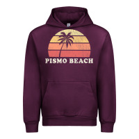 Mauve Wine Pismo Beach CA Vintage 70s Retro Throwback Design Urban Hoodie - longCreatives