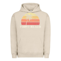 Pigment French Oak Pismo Beach CA Vintage 70s Retro Throwback Design Urban Hoodie - longCreatives