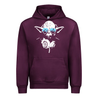 Mauve Wine DJ Yoda Urban Hoodie - longCreatives