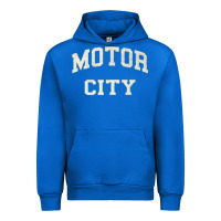 Cobalt Classic Motor City Detroit Varsity Urban Hoodie - longCreatives