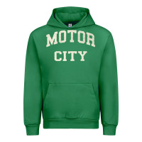 Emerald Classic Motor City Detroit Varsity Urban Hoodie - longCreatives
