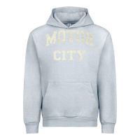 Heather Grey Classic Motor City Detroit Varsity Urban Hoodie - longCreatives