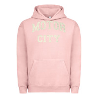 Pigment Salmon Classic Motor City Detroit Varsity Urban Hoodie - longCreatives
