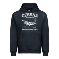 Navy cessna distressed Urban Hoodie - longCreatives