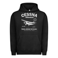 Pigment Black cessna distressed Urban Hoodie - longCreatives
