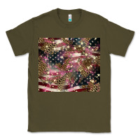 Army Green American flag leopard pinktumbler Classic Tee - HowdyJamesFarm