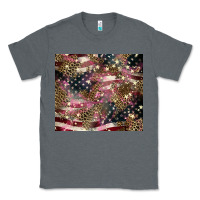 Charcoal Heather American flag leopard pinktumbler Classic Tee - HowdyJamesFarm