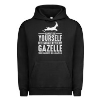 Pigment Black Gazelle Gift Lover Urban Hoodie - longCreatives