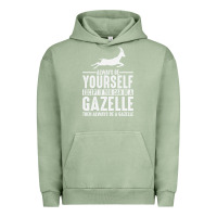 Pigment Oil Green Gazelle Gift Lover Urban Hoodie - longCreatives