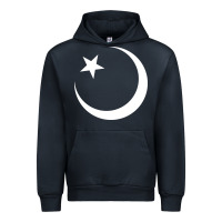 Navy Islam Symbol Design white Urban Hoodie - longCreatives