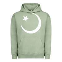 Pigment Oil Green Islam Symbol Design white Urban Hoodie - longCreatives