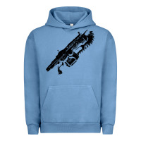 Pigment Pebble Blue Gears of war lancer Urban Hoodie - longCreatives