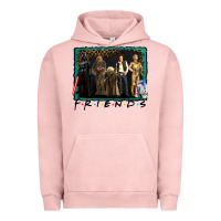 Pigment Salmon friends movie characters Urban Hoodie - AdoDesignShop