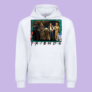 Friends Movie Characters Urban Hoodie Designed By Adodesignshop
