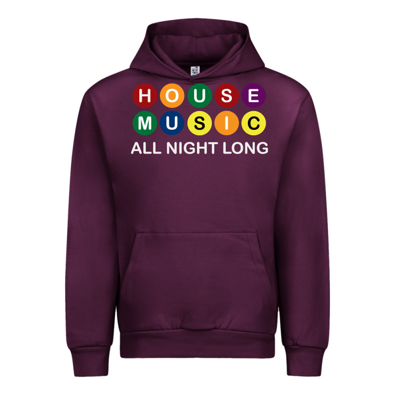 House Music All Night Long Ravers Urban Hoodie by longCreatives | Teevron