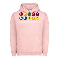 Pigment Salmon House Music All Night Long Ravers Urban Hoodie - longCreatives