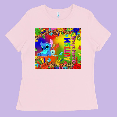 Autism Awareness With Stitch Tumbler Ladies Tee Designed By Tumblerdesignbyshophia