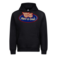 Black Moo and Oink Chicago Urban Hoodie - longCreatives
