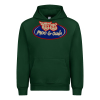 Forest Green Moo and Oink Chicago Urban Hoodie - longCreatives