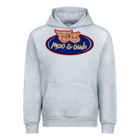 Heather Grey Moo and Oink Chicago Urban Hoodie - longCreatives