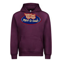 Mauve Wine Moo and Oink Chicago Urban Hoodie - longCreatives